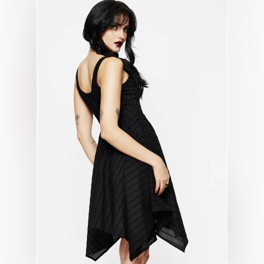 NWT Disturbia Blythe Handkerchief Hem Mini Dress - Picture 2 of 8